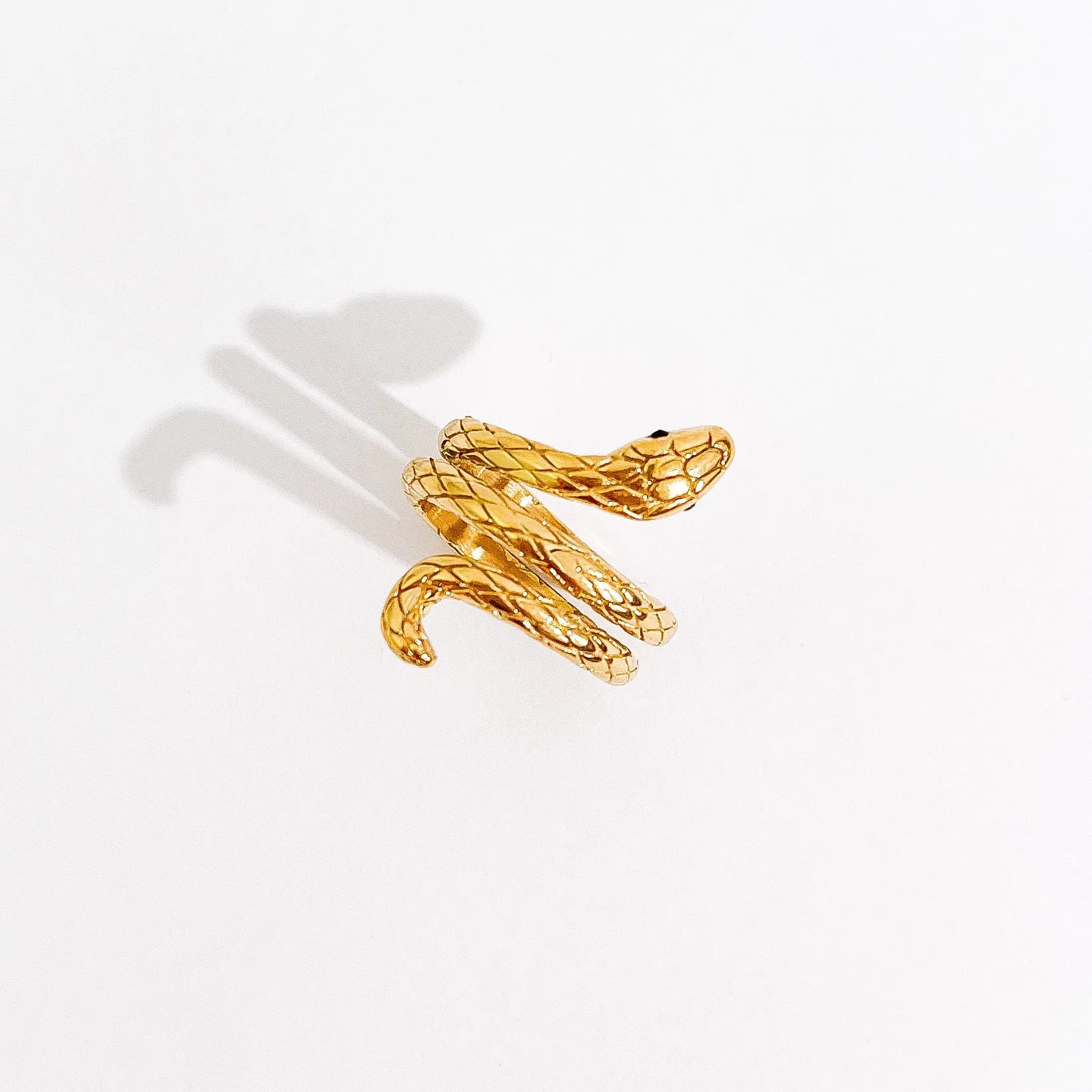 Gold Snake Ring sold by Flaire & Co.