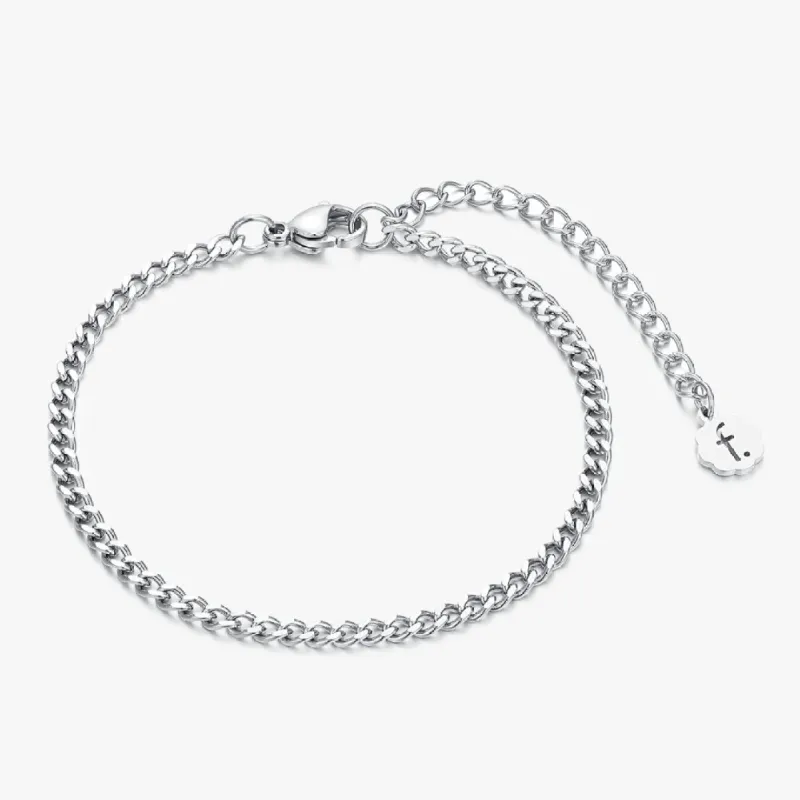 Thin Sasha Silver Anklet sold by Flaire & Co.