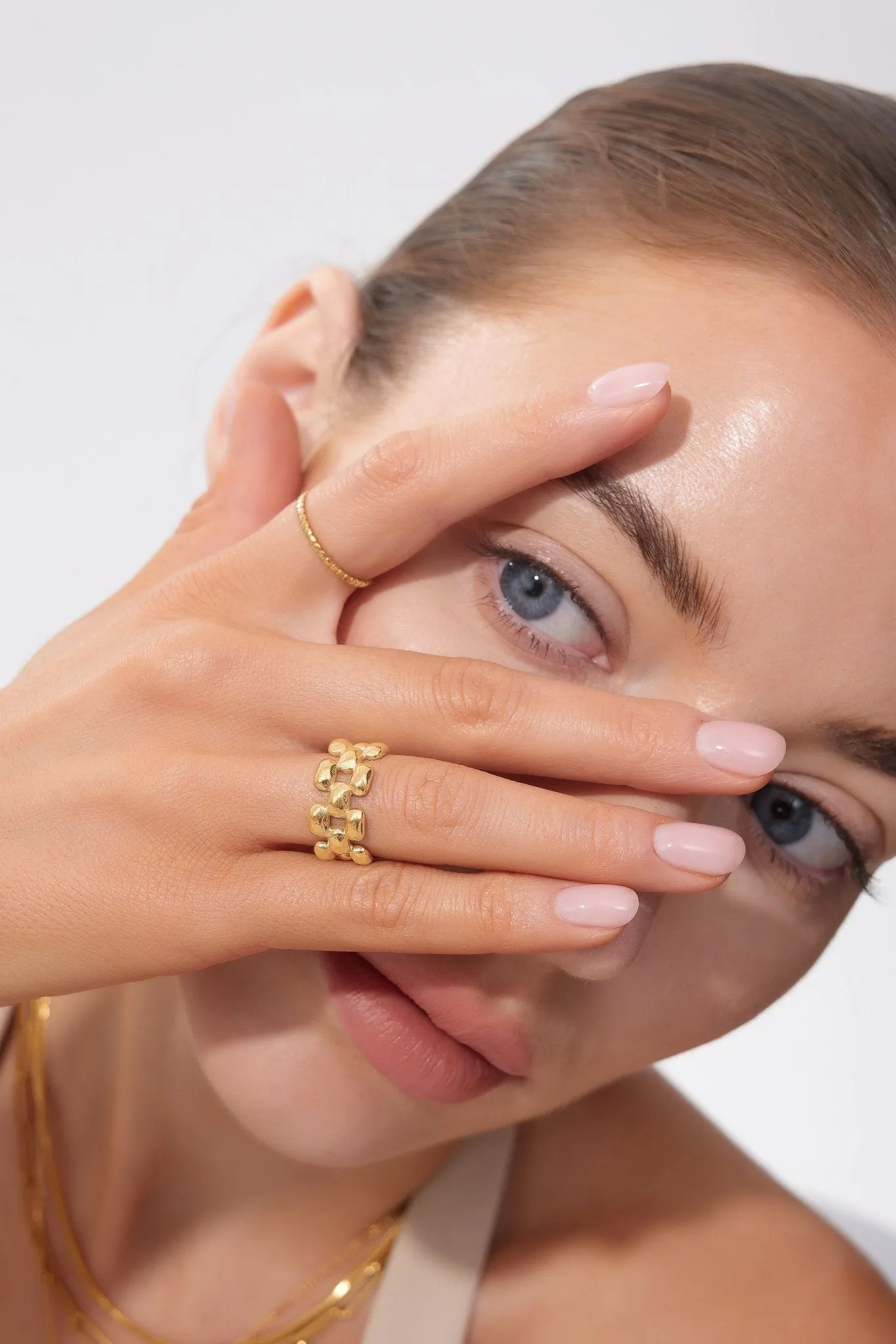 Chunky Link Chain Ring (Greek Inspired Collection) sold by Flaire & Co. product image thumbnail 4