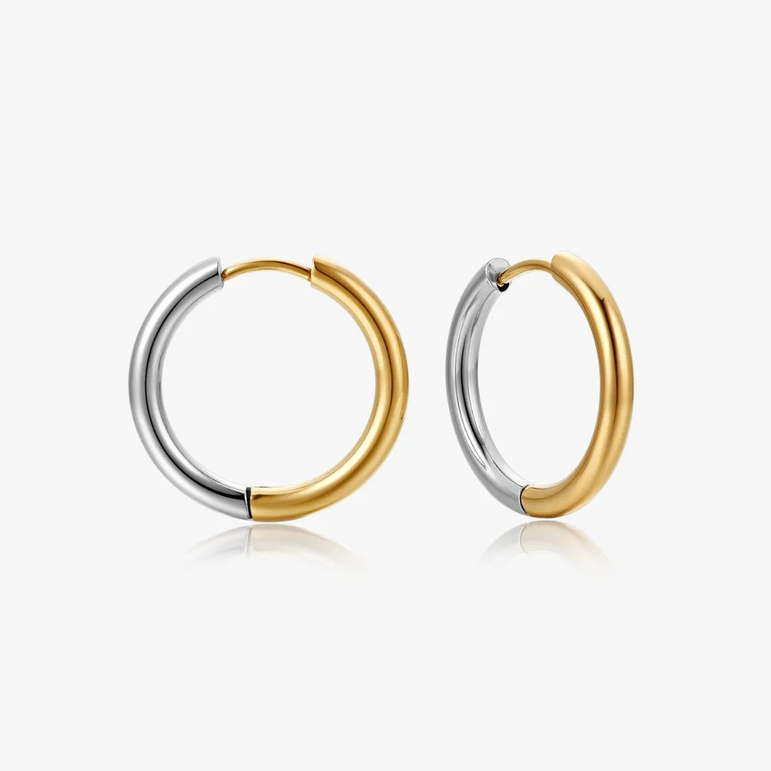 Two Tone Everyday Seamless Hoops sold by Flaire & Co. product image thumbnail 5