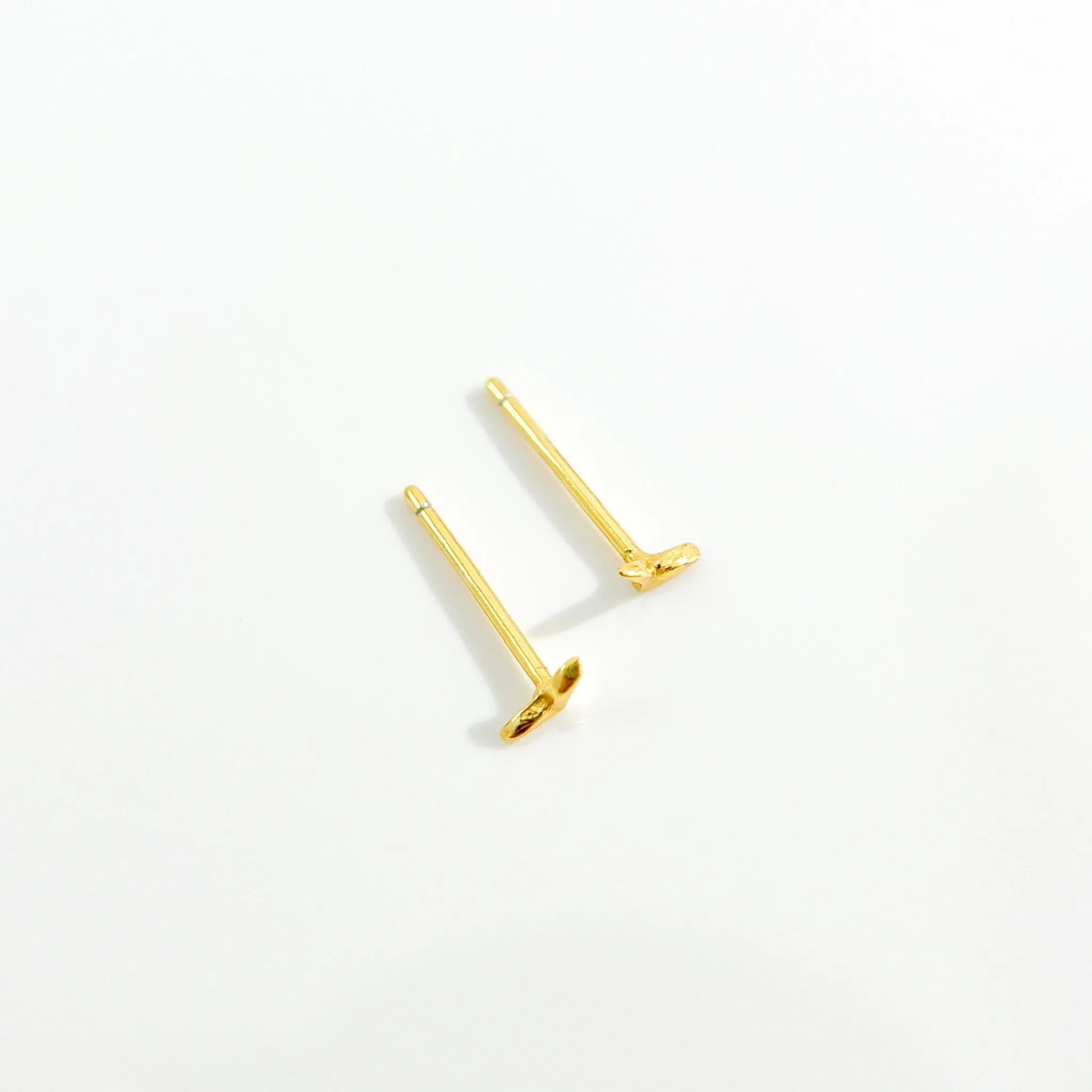 Micro Seagull Studs in Gold sold by Flaire & Co. product image thumbnail 5