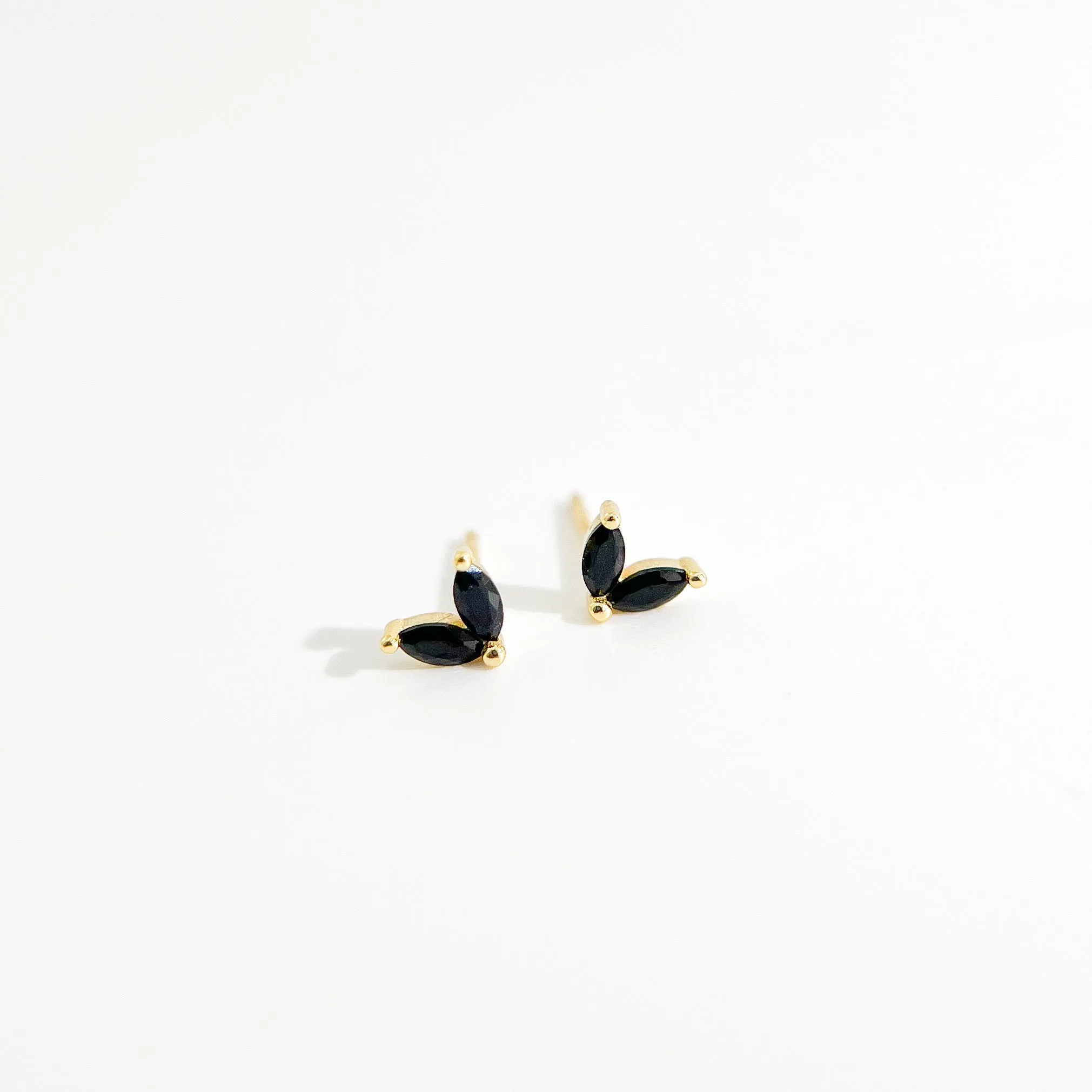 Black Sprout Sterling Studs in Gold sold by Flaire & Co. product image thumbnail 3