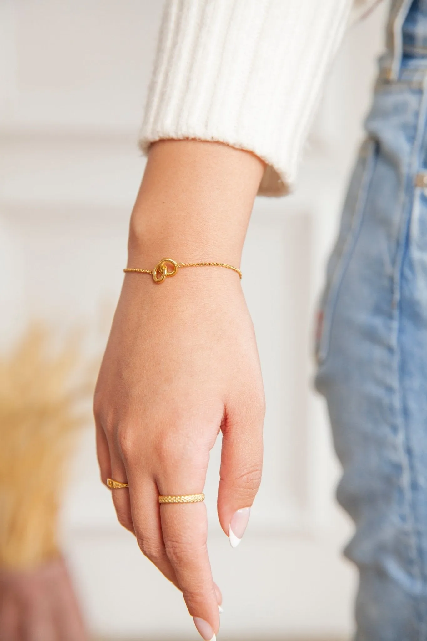 Twin Souls Bracelet in Gold sold by Flaire & Co. product image thumbnail 2