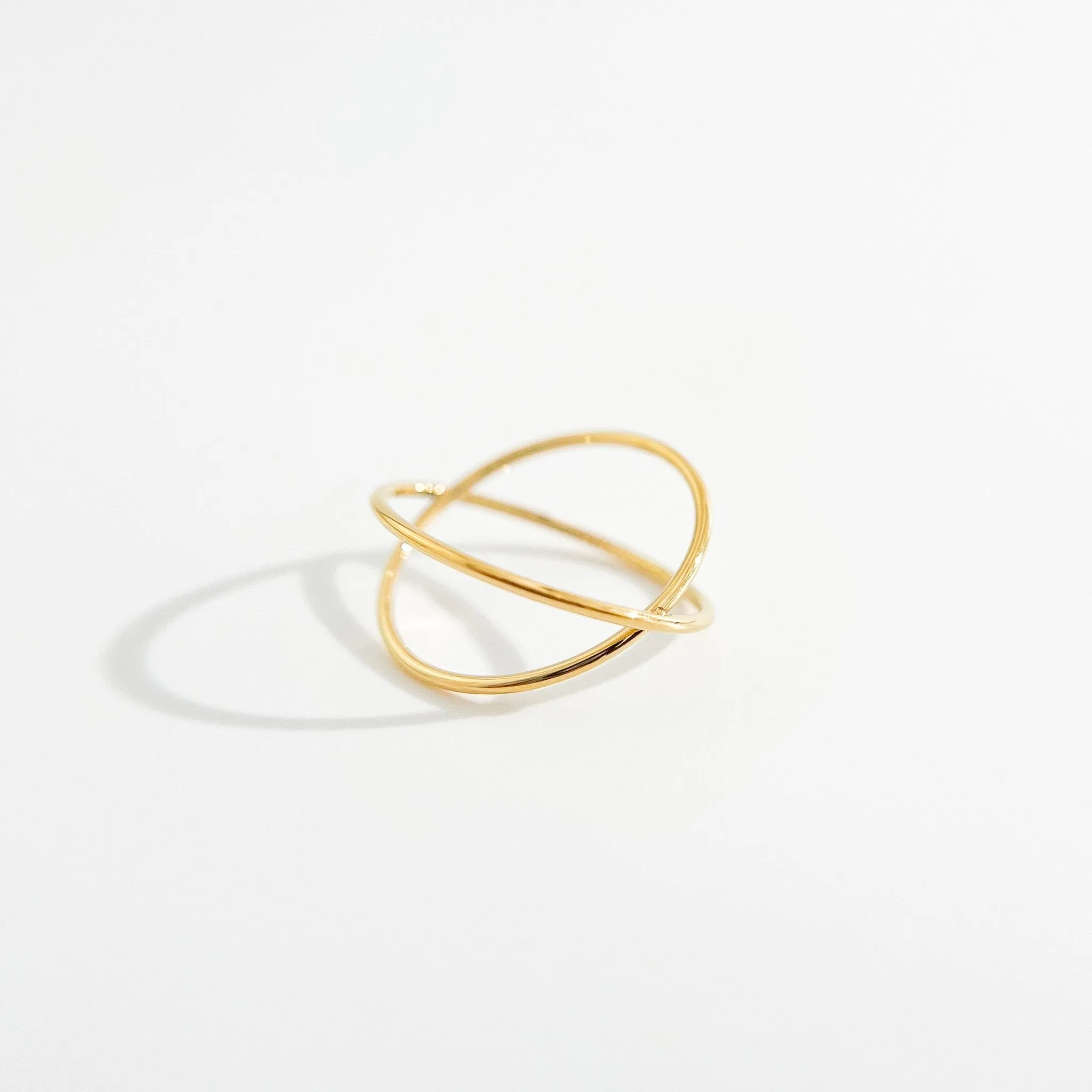 Criss Cross Gold Ring sold by Flaire & Co. product image thumbnail 5