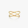 Criss Cross Gold Ring sold by Flaire & Co.