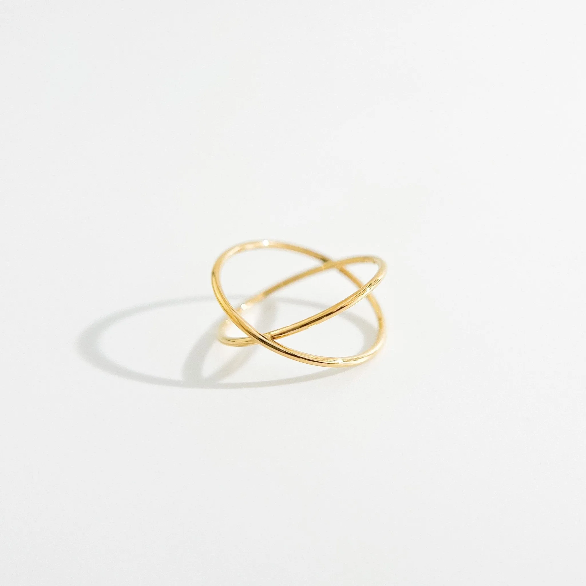 Criss Cross Gold Ring sold by Flaire & Co. product image thumbnail 4