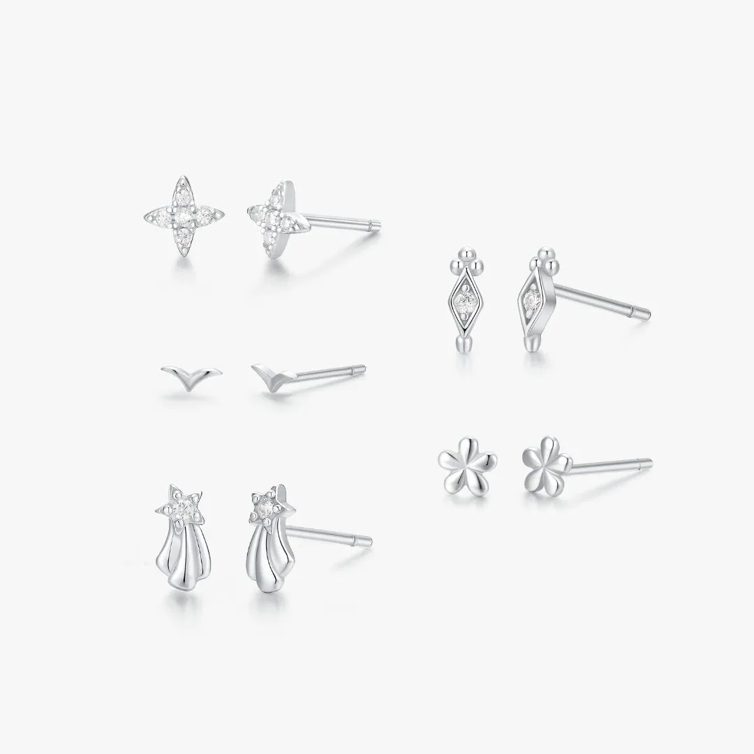 Silver Micro Studs Bundle sold by Flaire & Co.