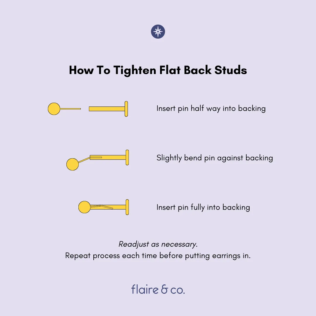 Titanium Twinkle Flat Back Stud (Single) sold by Flaire & Co. product image thumbnail 4