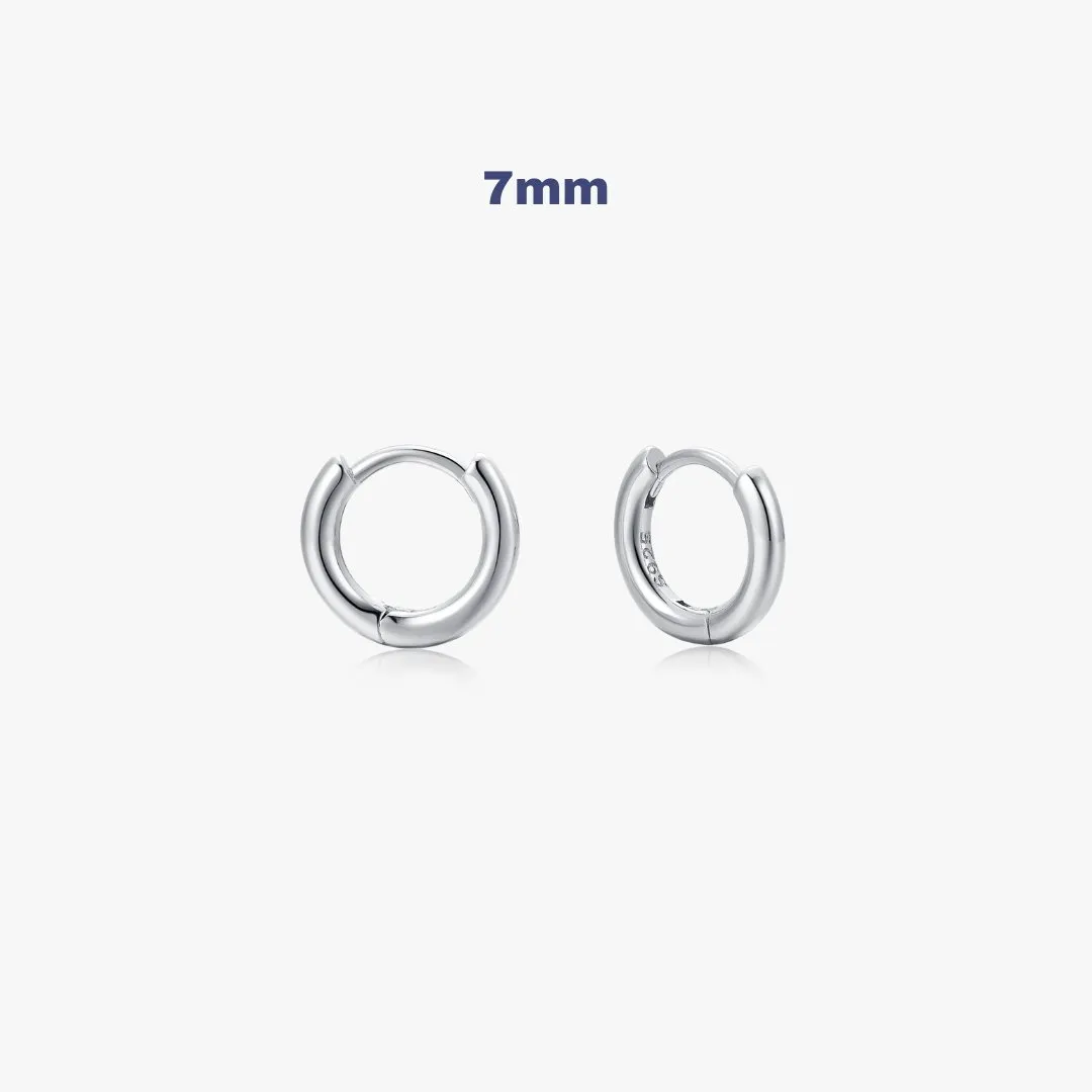 Simple Huggies in Silver sold by Flaire & Co. product image thumbnail 4