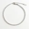 Tennis Anklet Silver sold by Flaire & Co.