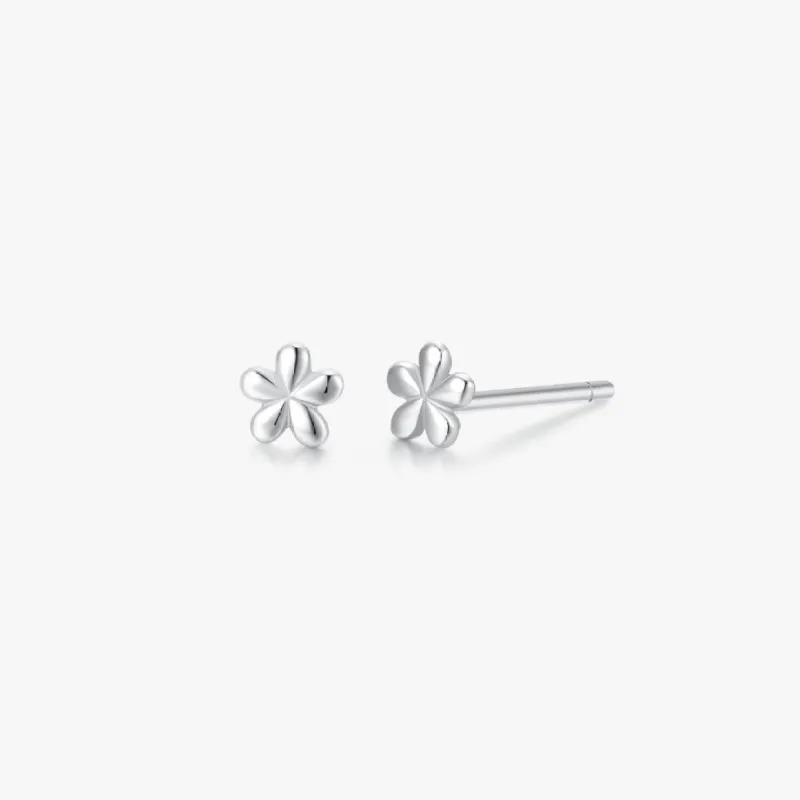 Mini Floral 2.0 Studs in Silver sold by Flaire & Co.