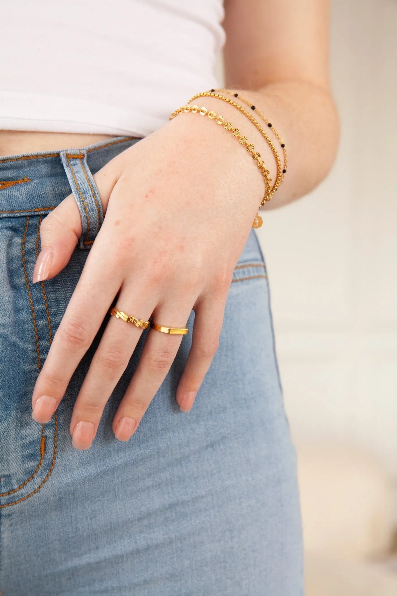 Kendall Ring in Gold sold by Flaire & Co. product image thumbnail 4
