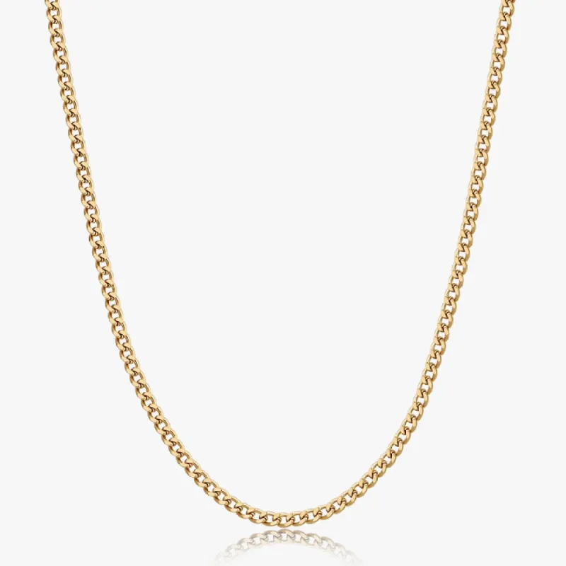 Thin Sasha Necklace in Gold sold by Flaire & Co.