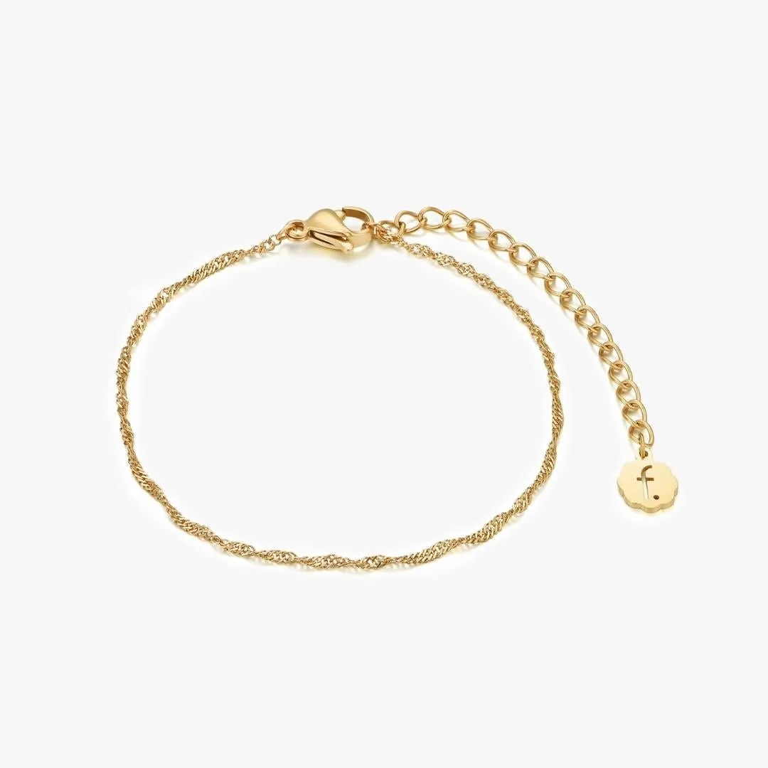 Felicia Bracelet in Gold sold by Flaire & Co.