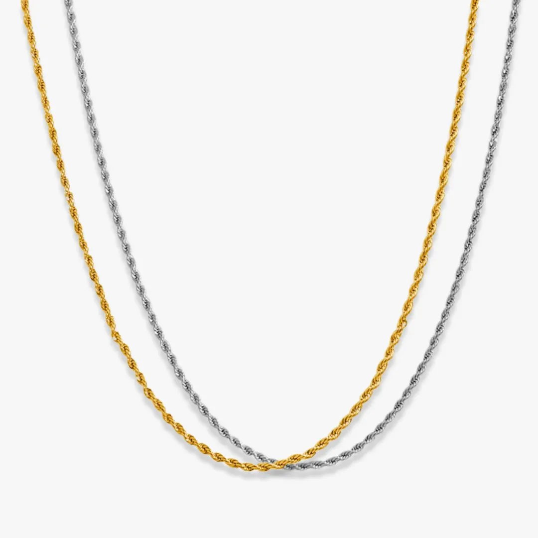 Kassidy Thin Rope Necklace (Unisex) sold by Flaire & Co.