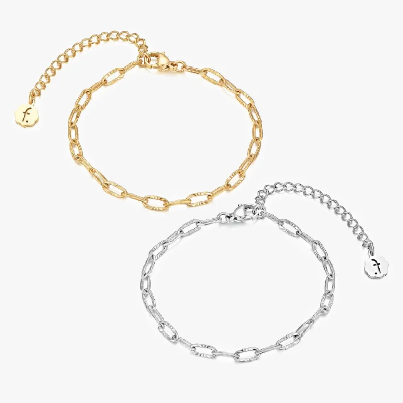 Sunburst Link Chain Bracelet sold by Flaire & Co.