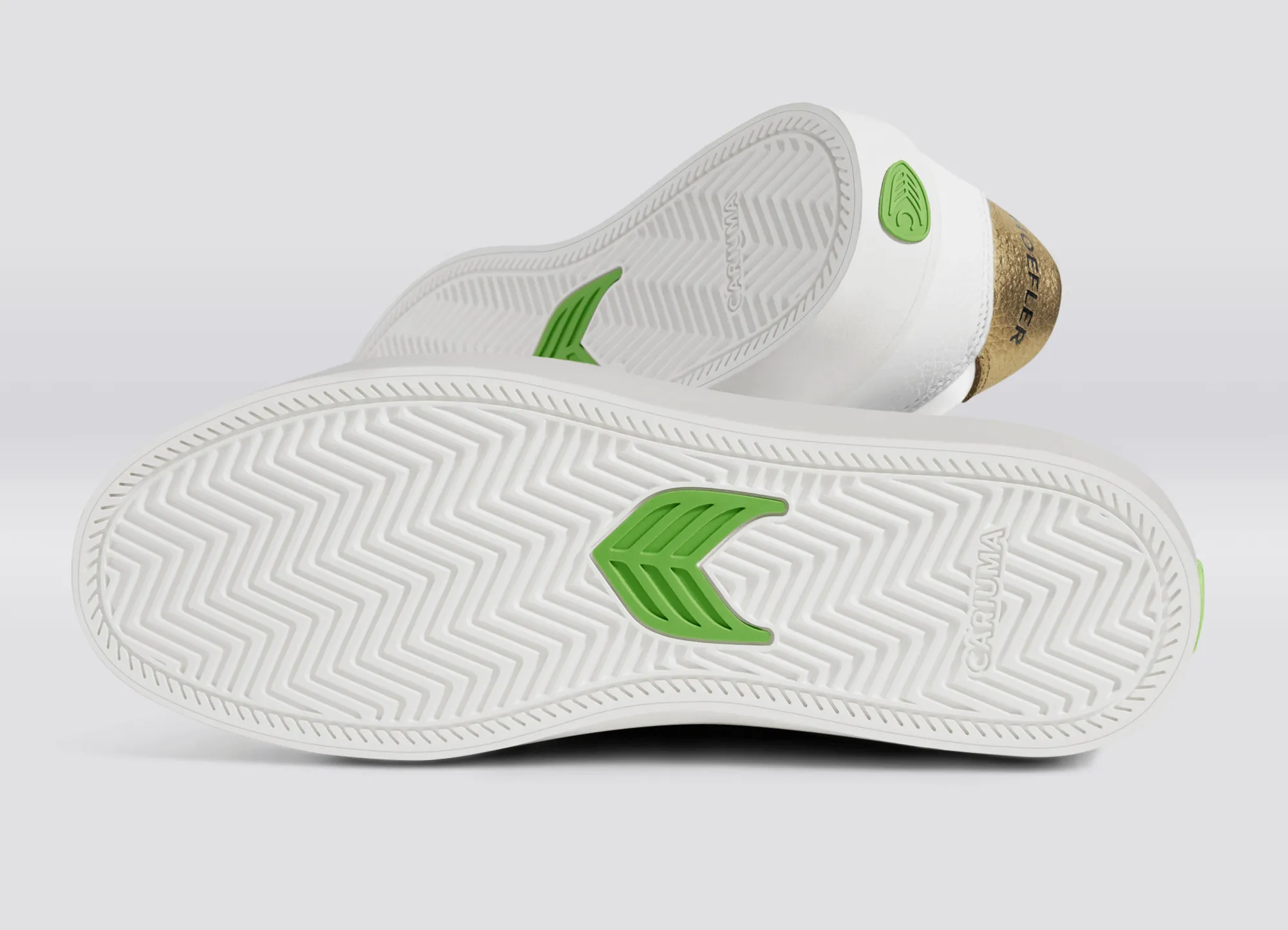 T20 PRO Hoefler 2024 White Premium Leather and Mesh Black Logo Gold Sneaker Men sold by Cariuma product image thumbnail 5