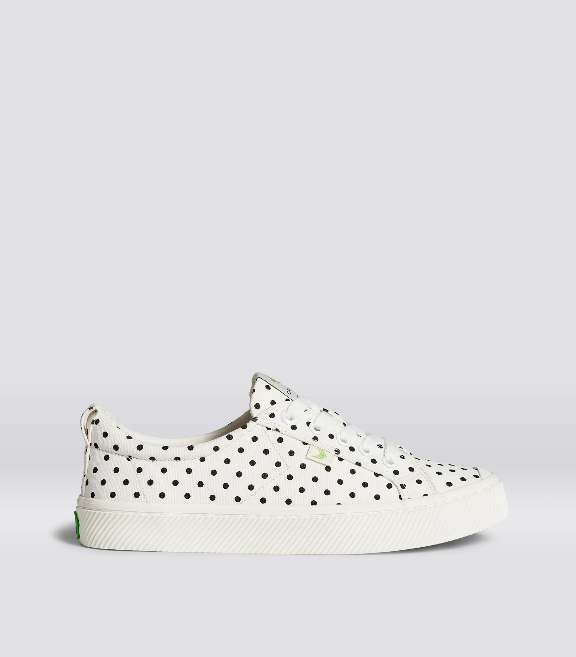OCA Low White Polka Dots Canvas Sneaker Women sold by Cariuma