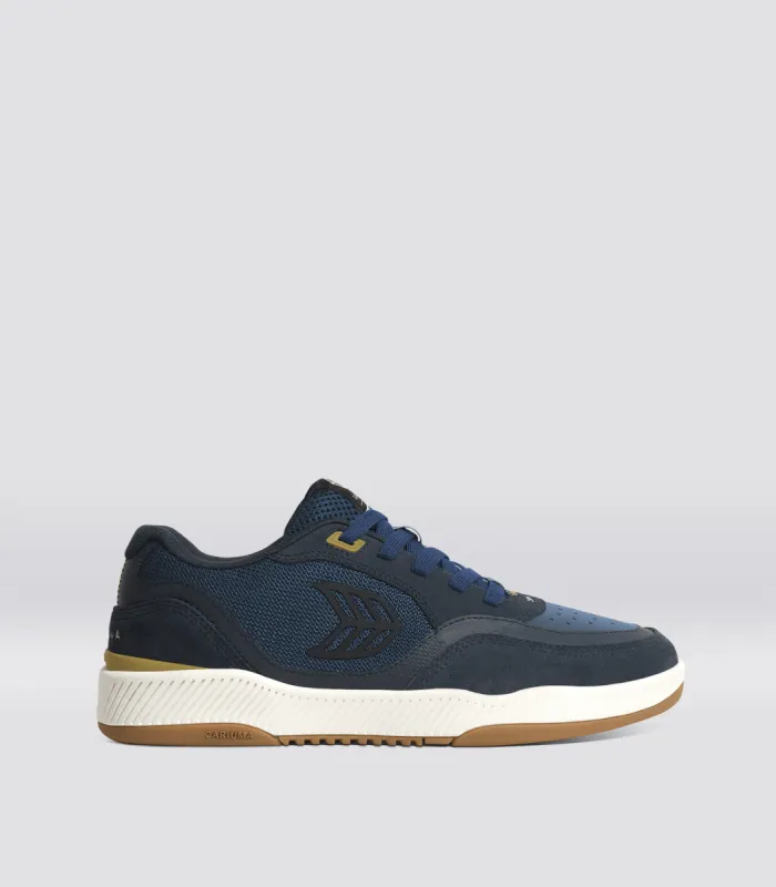 UBA PRO Navy Suede Shadow Blue Mesh Black Logo Sneaker Women sold by Cariuma