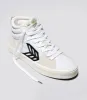 CATIBA PRO High White Premium Leather Vintage White Suede Sneaker Women sold by Cariuma