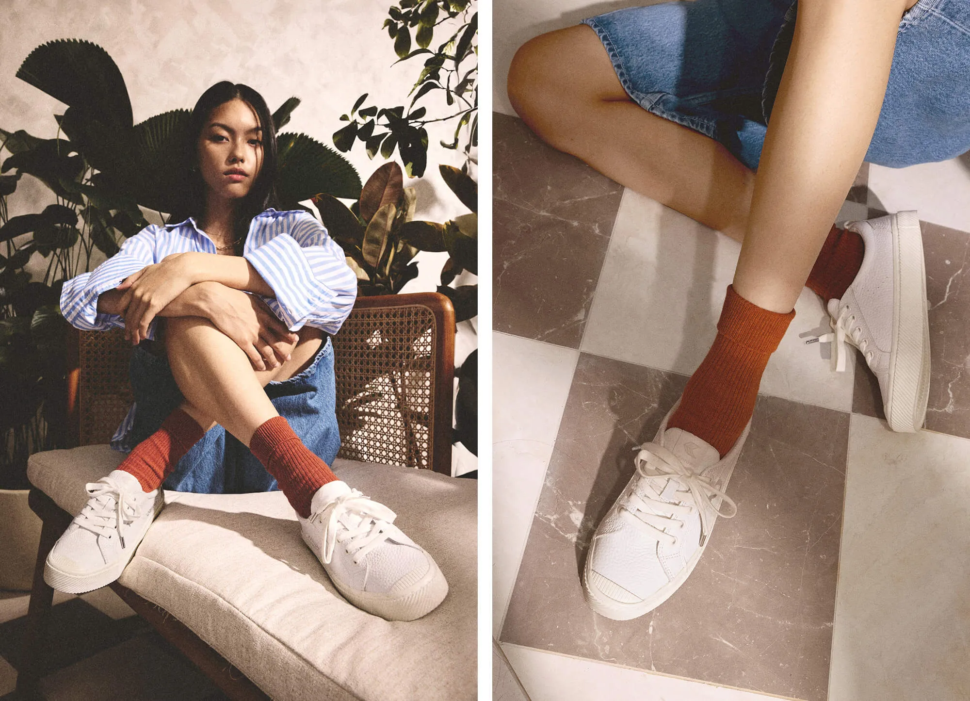 OCA Low White Premium Leather Sneaker Women sold by Cariuma product image thumbnail 5