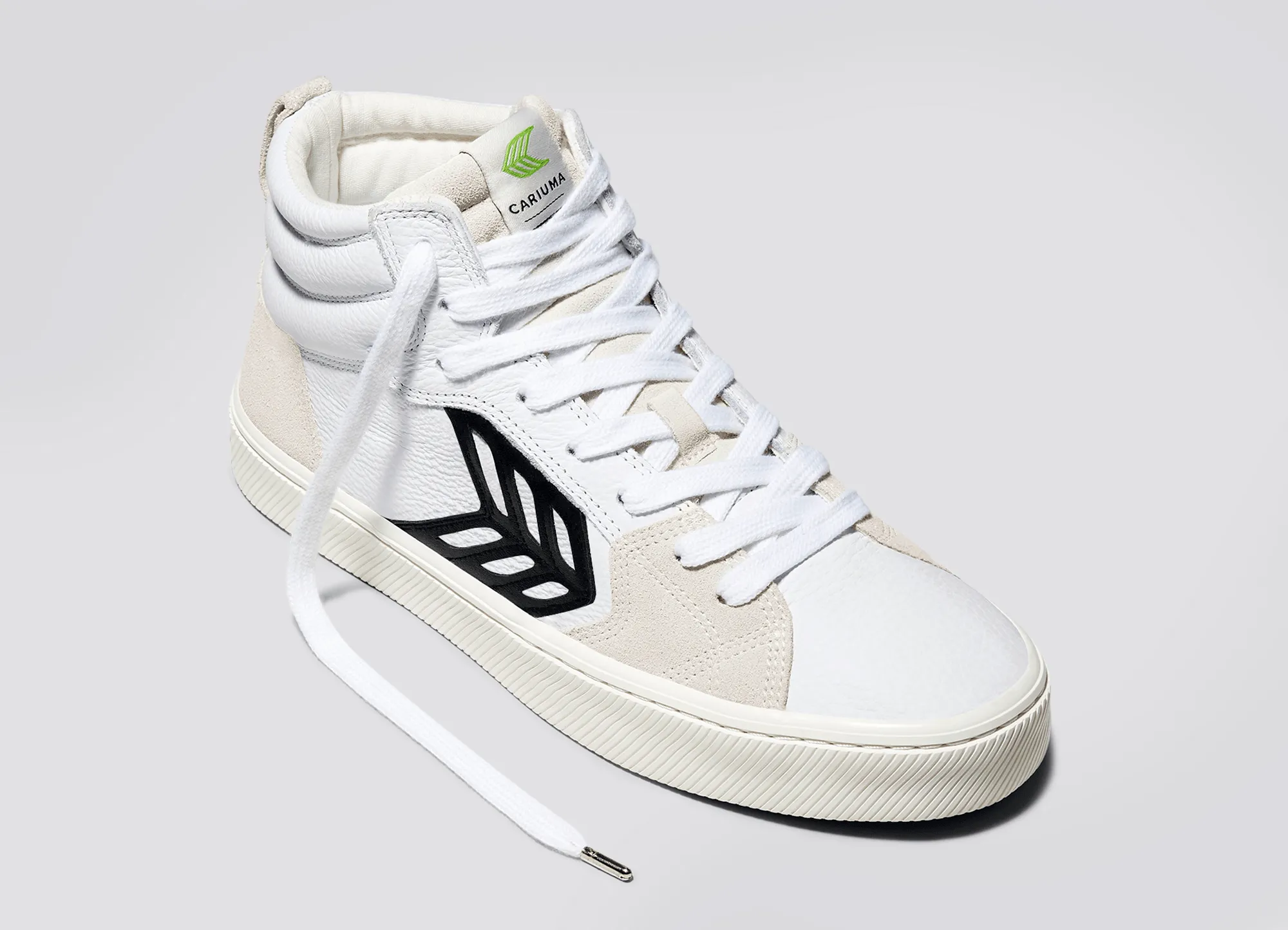 CATIBA PRO High White Premium Leather Vintage White Suede Sneaker Men sold by Cariuma product image thumbnail 4
