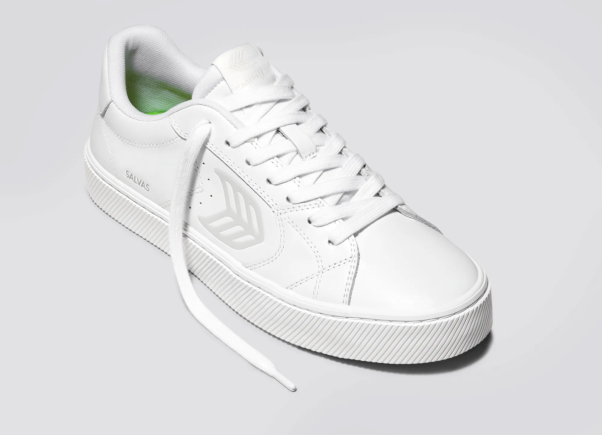 SALVAS White Leather Sneaker Women sold by Cariuma product image thumbnail 4