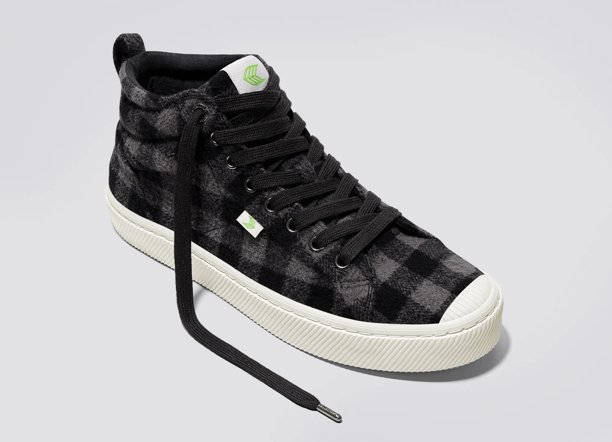OCA High Black Plaid Sneaker Women sold by Cariuma product image thumbnail 4