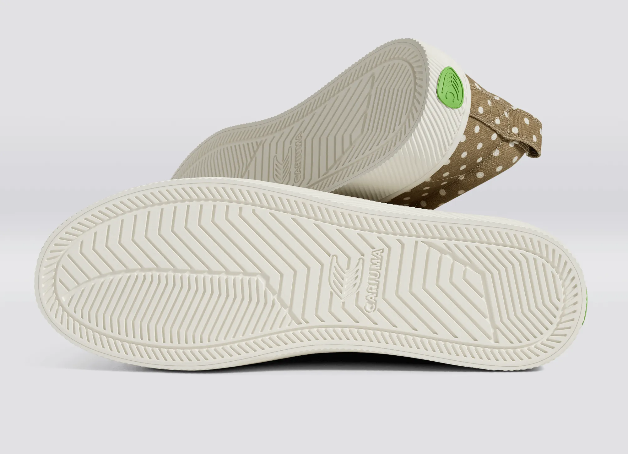 OCA Low Burnt Sand Canvas White Polka Dots Sneaker Men sold by Cariuma product image thumbnail 5