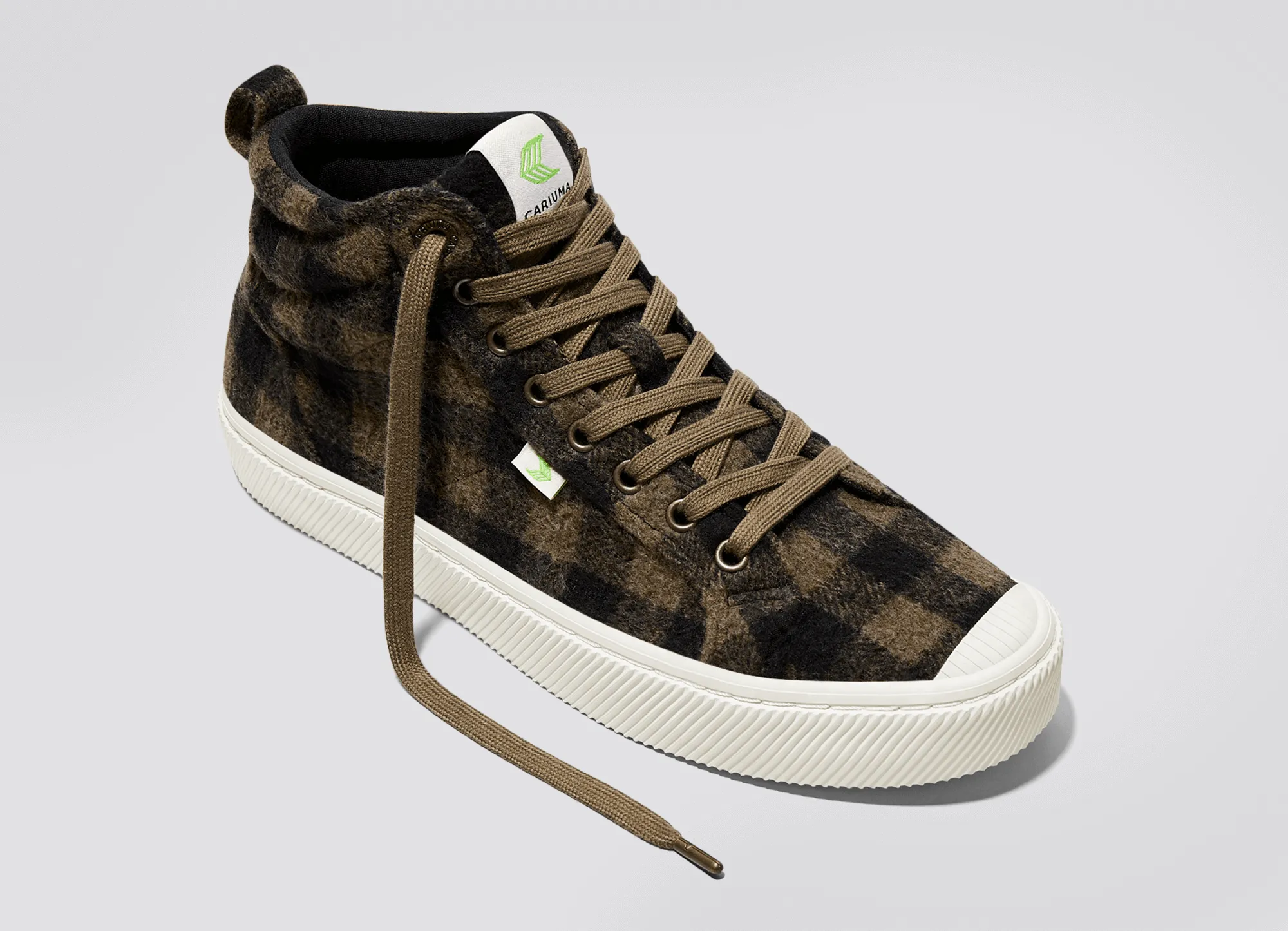 OCA High Brown Plaid Sneaker Women sold by Cariuma product image thumbnail 4