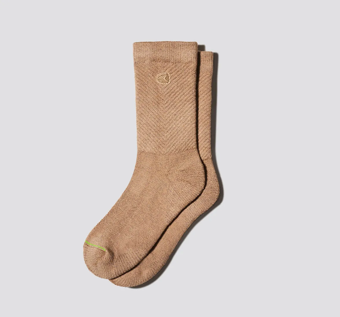 Crew Socks Melange Sand sold by Cariuma