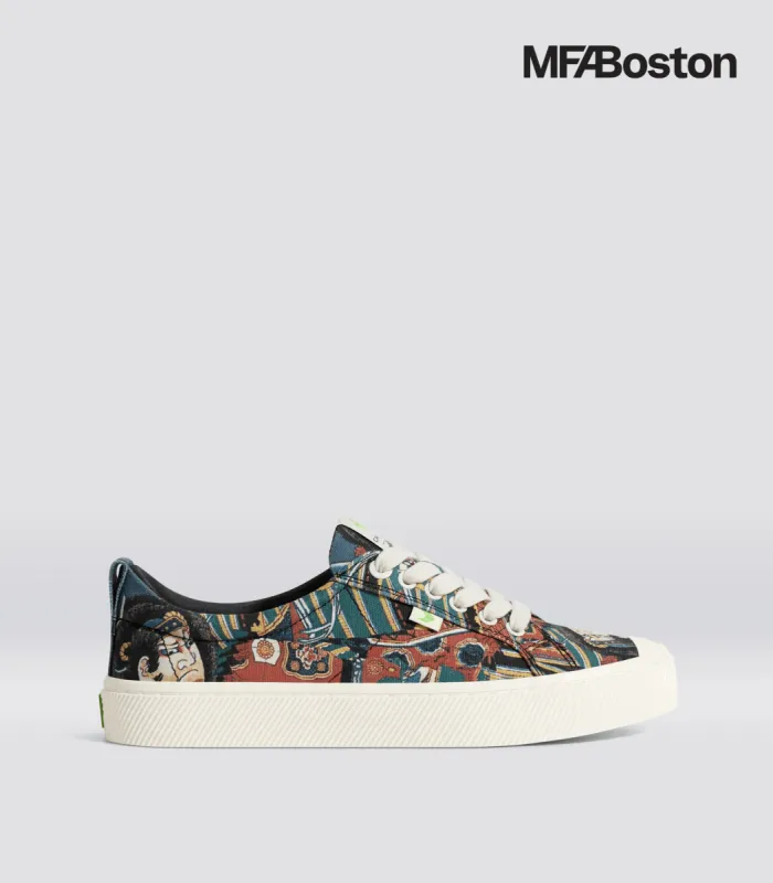Hokusai OCA Low Warrior Print Canvas Sneaker Women sold by Cariuma