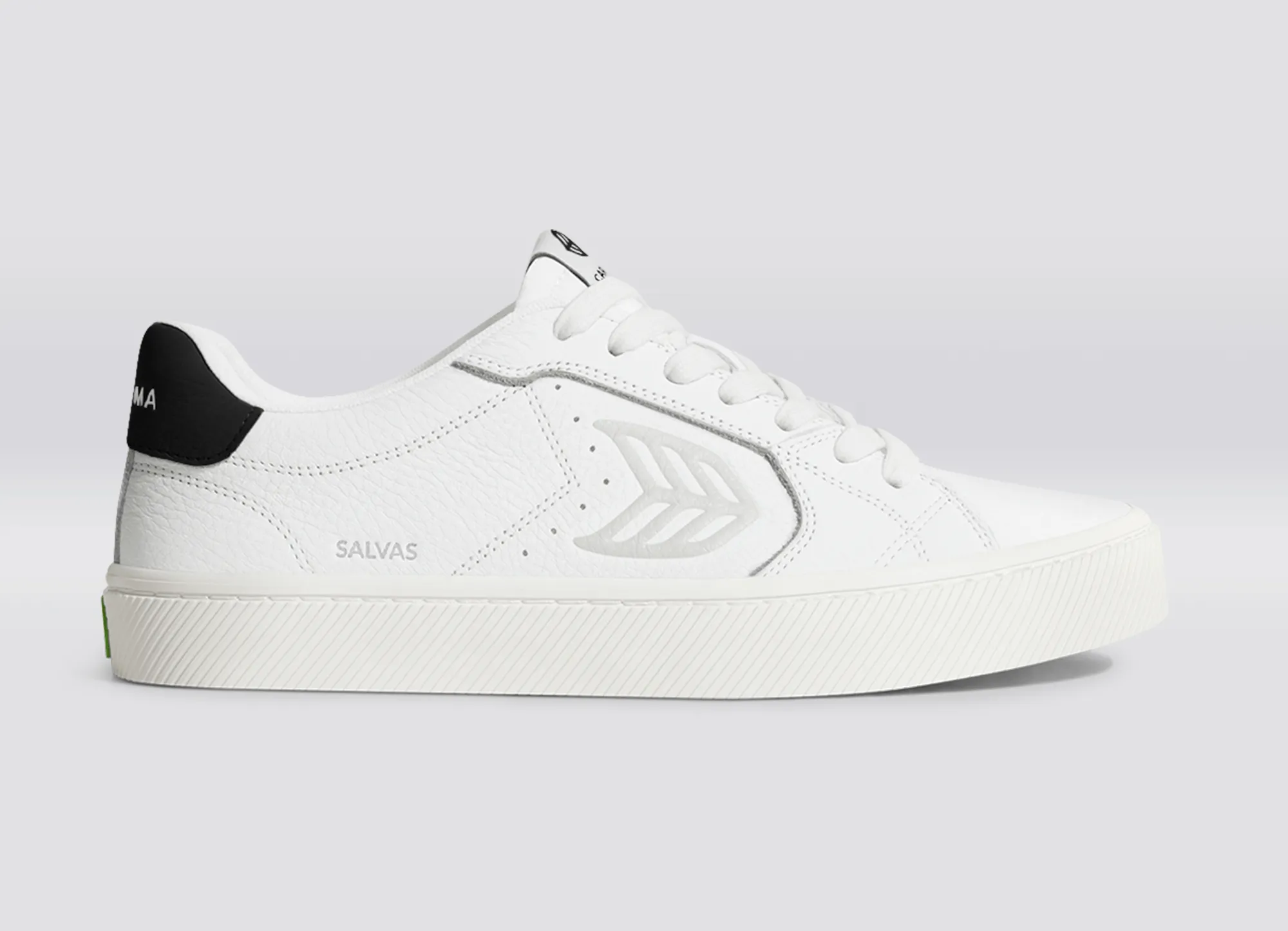 SALVAS White Premium Leather Ice Logo Black Sneaker Women sold by Cariuma product image thumbnail 3