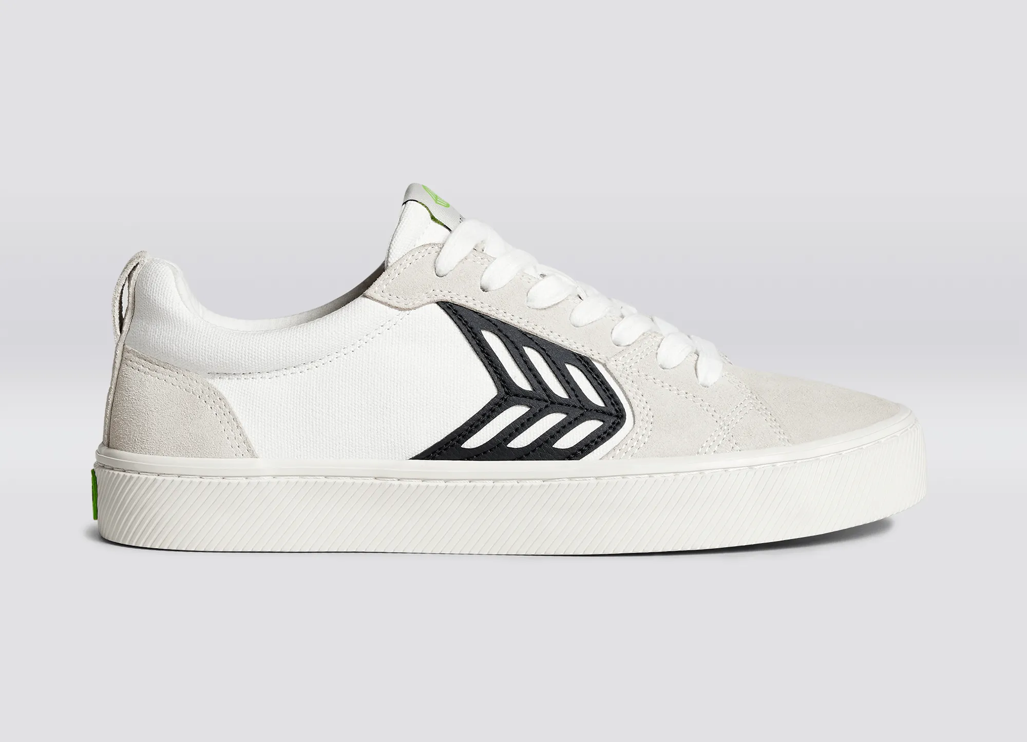 CATIBA PRO Low Off-White Canvas Vintage White Suede Black Logo Sneaker Women sold by Cariuma product image thumbnail 3