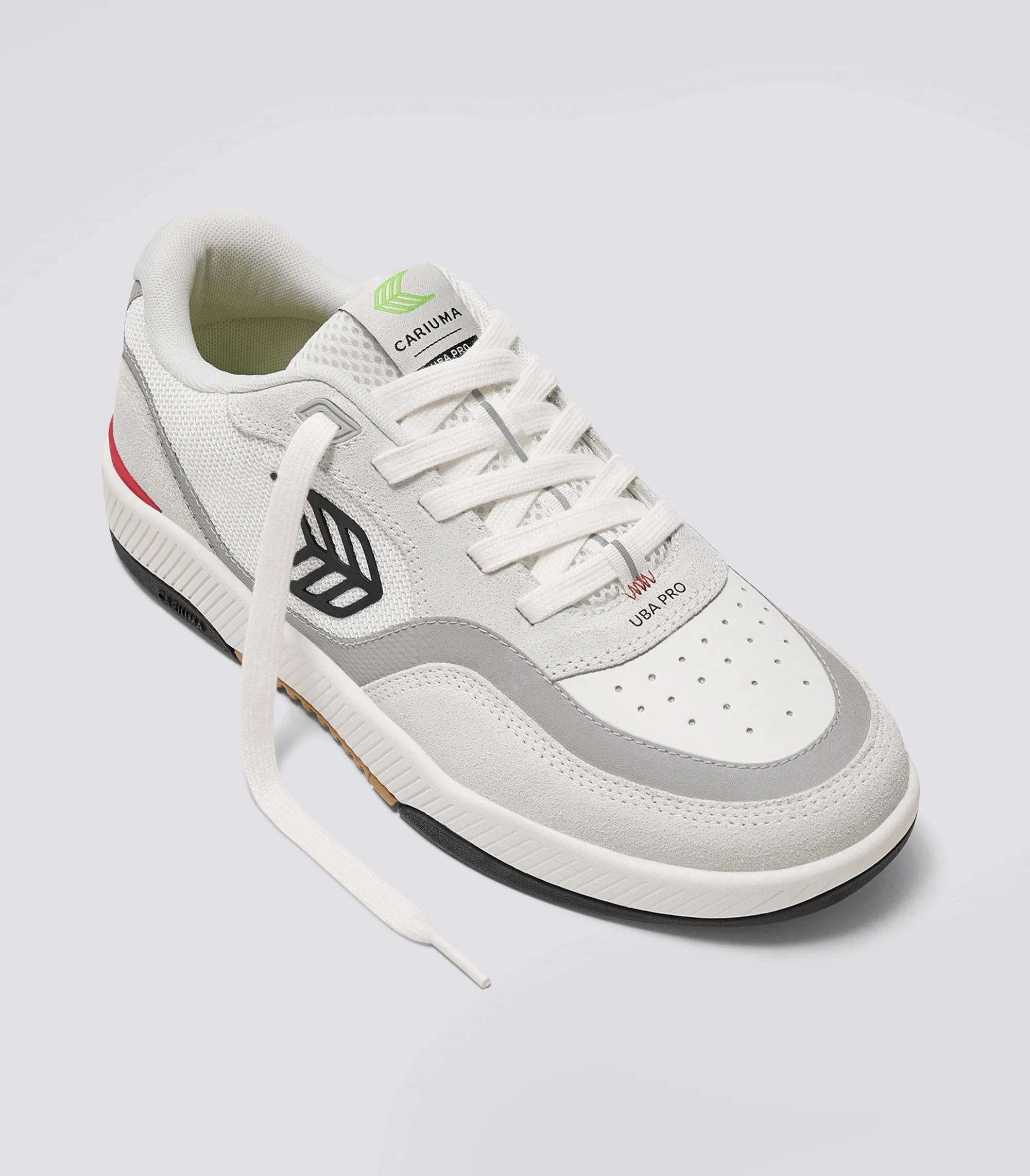UBA PRO Smoke White Suede Off-White Mesh Black Logo Red Sneaker Women sold by Cariuma product image thumbnail 2