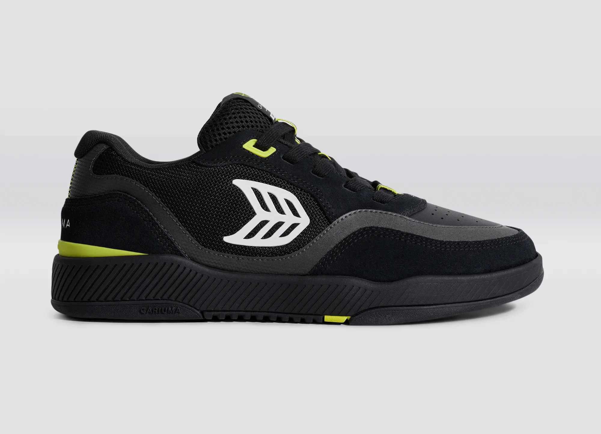 UBA PRO All Black Suede and Mesh Off-White Logo Lime Green Sneaker Men sold by Cariuma product image thumbnail 3