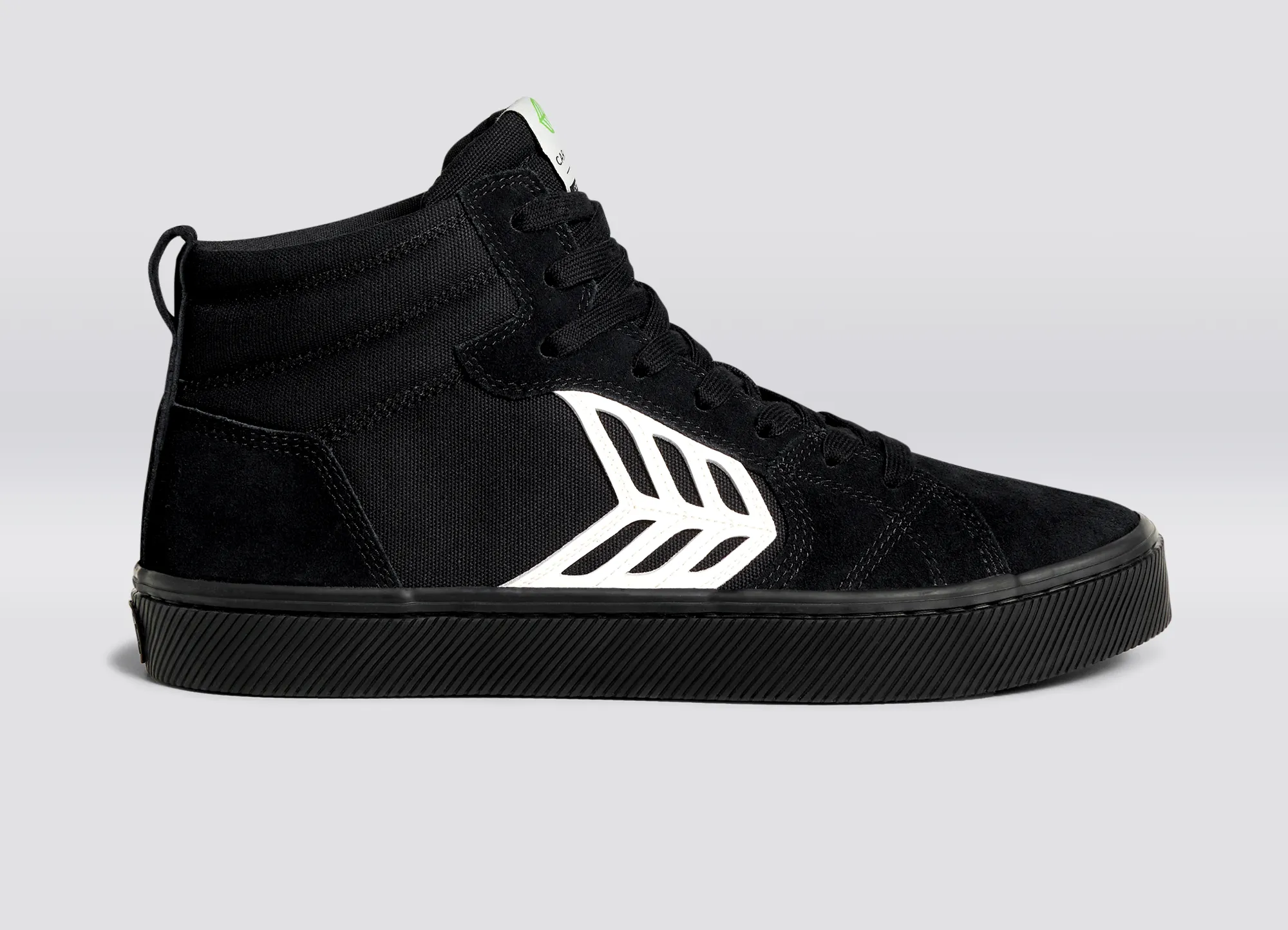 CATIBA PRO High All Black Suede and Canvas Ivory Logo Sneaker Men sold by Cariuma product image thumbnail 3