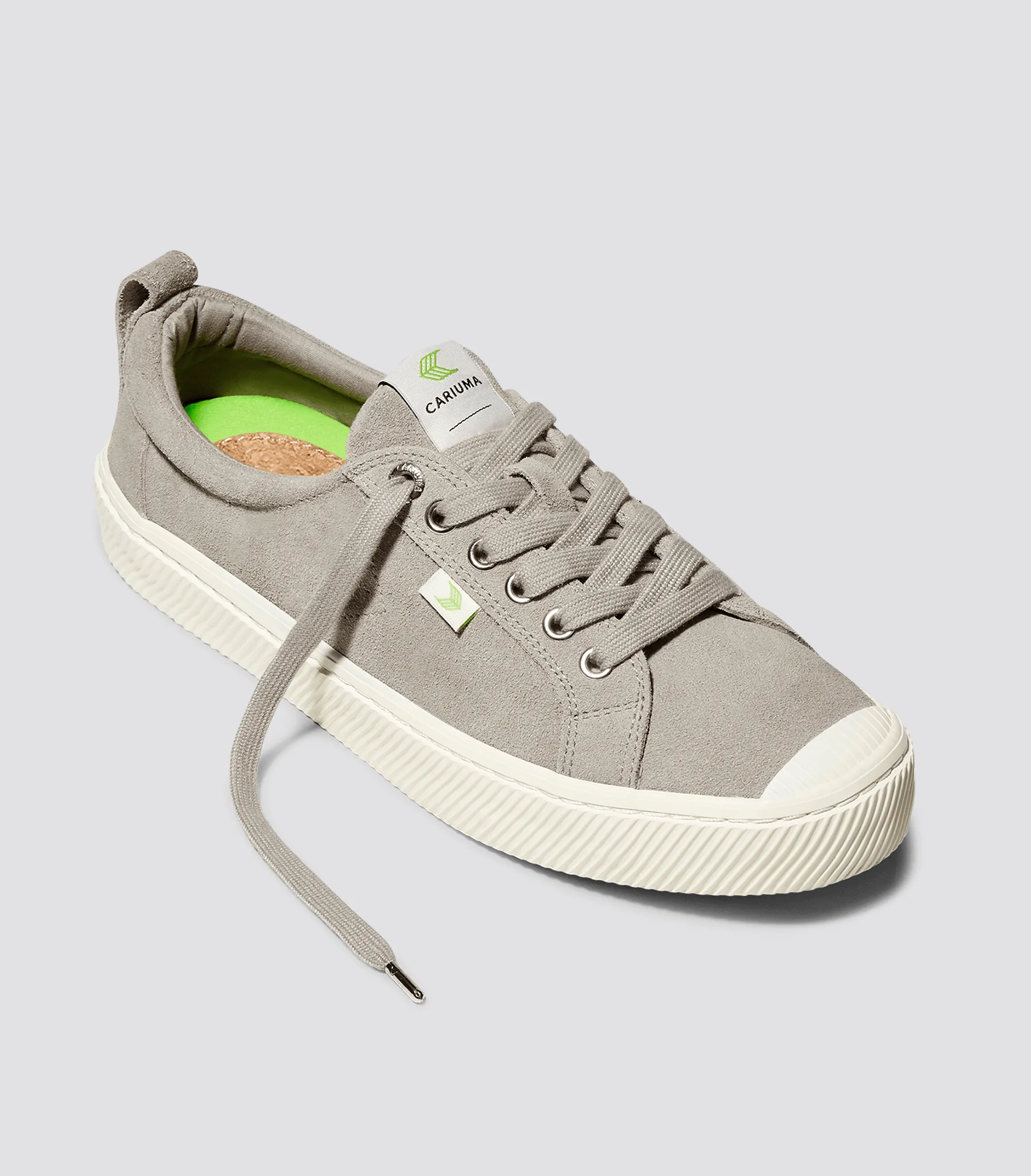 OCA Low Cloud Grey Suede Sneaker Men sold by Cariuma product image thumbnail 2