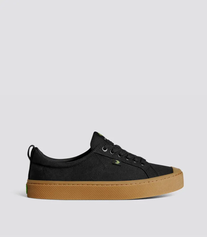 OCA Low Gum Black Canvas Sneaker Men sold by Cariuma