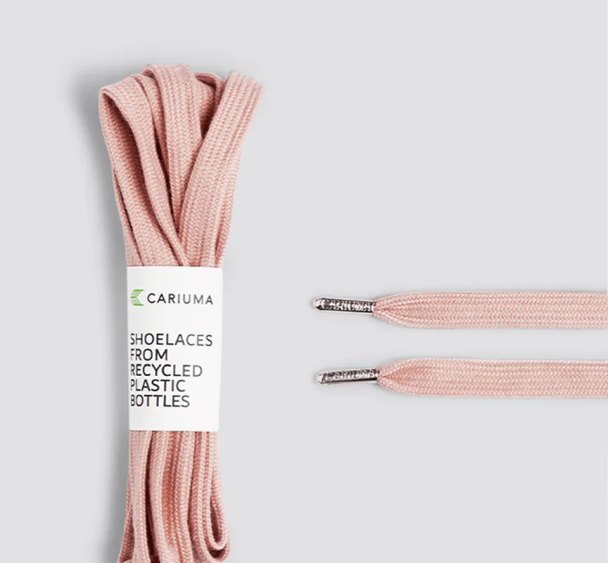 Shoe Lace Classic Rose with H Silver Tip sold by Cariuma