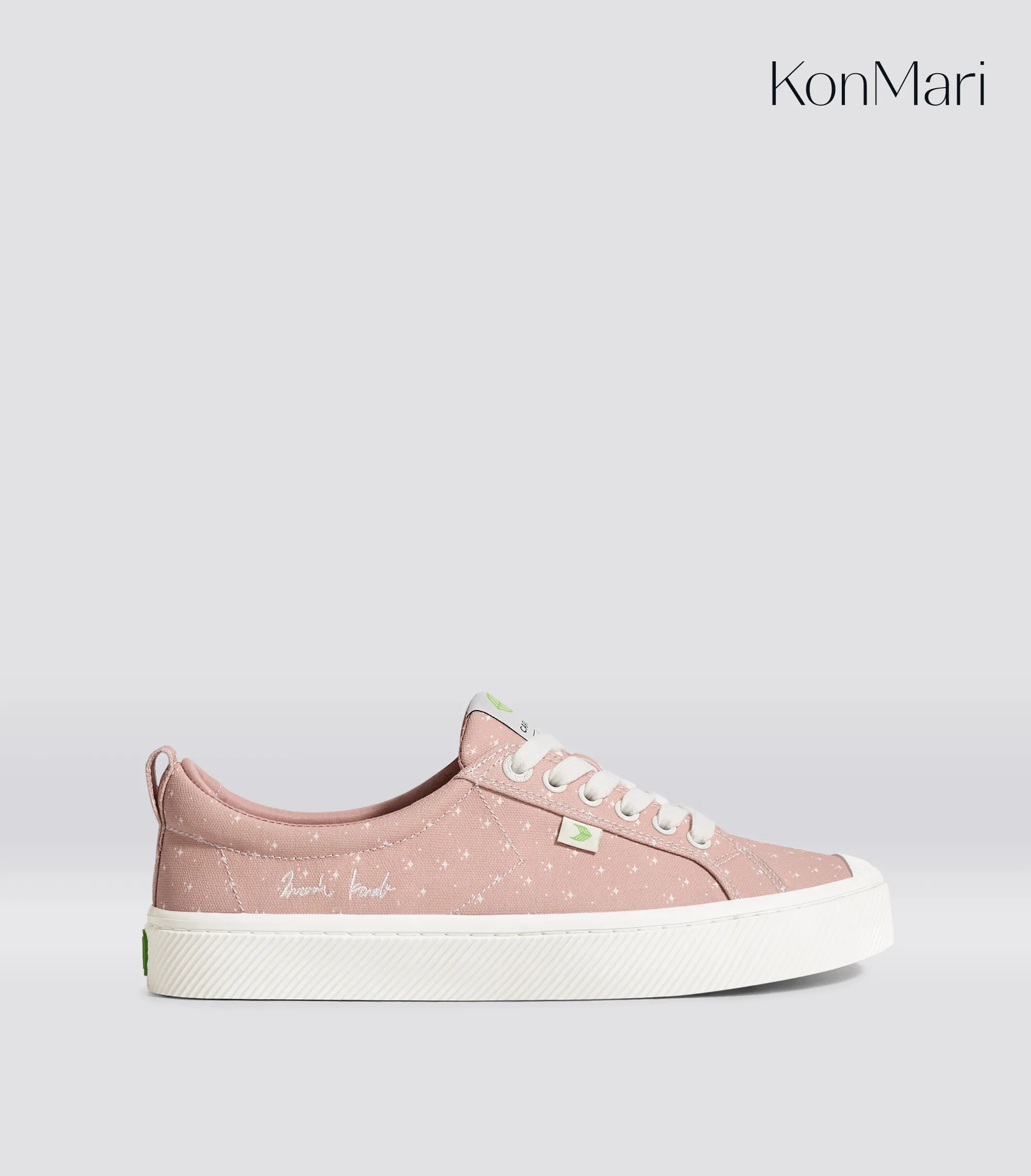 Marie Kondo OCA Low Rose Canvas Contrast Thread Sneaker Men sold by Cariuma