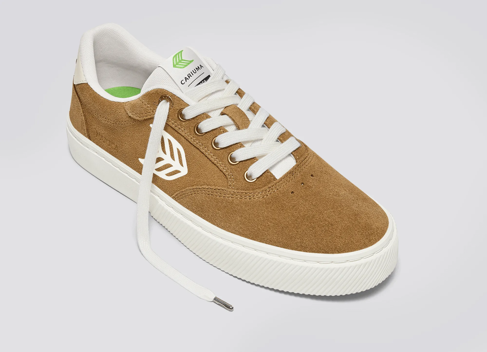 NAIOCA Camel Suede Ivory Logo Sneaker Men sold by Cariuma product image thumbnail 4