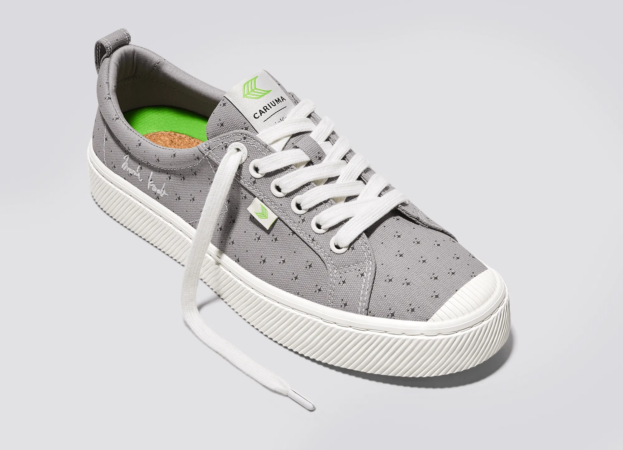 Marie Kondo OCA Low Light Grey Canvas Contrast Thread Sneaker Men sold by Cariuma product image thumbnail 4