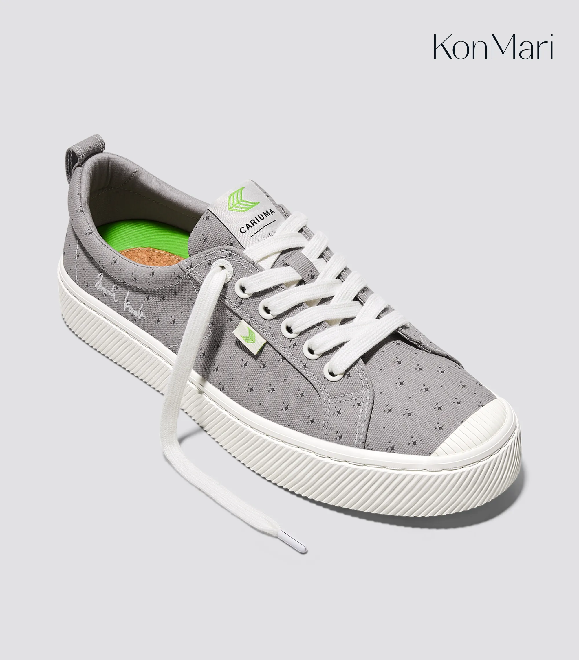 Marie Kondo OCA Low Light Grey Canvas Contrast Thread Sneaker Men sold by Cariuma product image thumbnail 2
