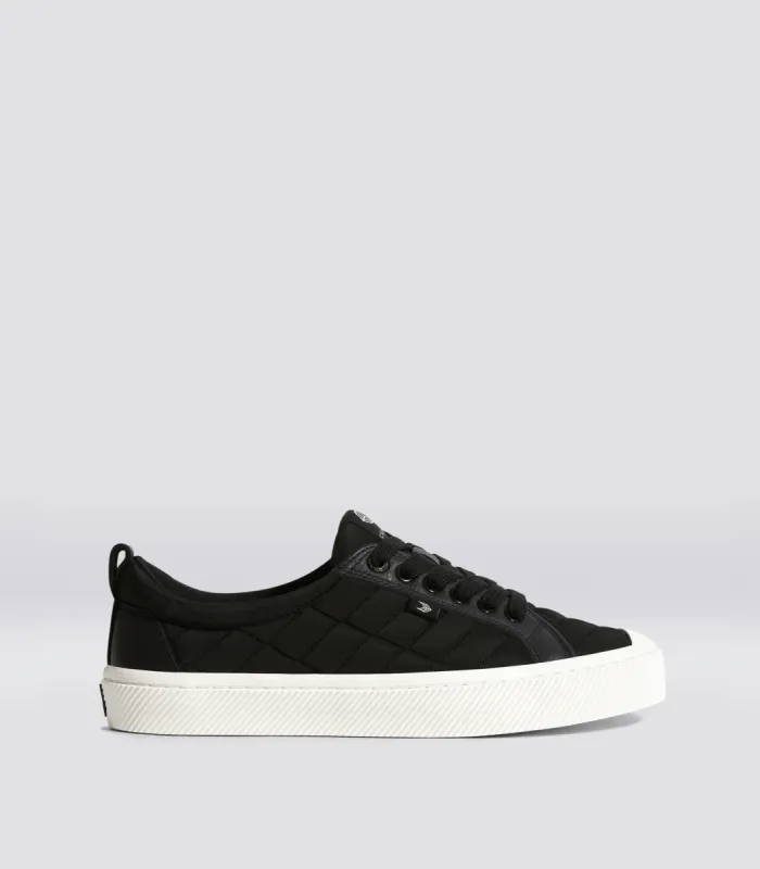 OCA Low Quilt Black Premium Leather Sneaker Men sold by Cariuma