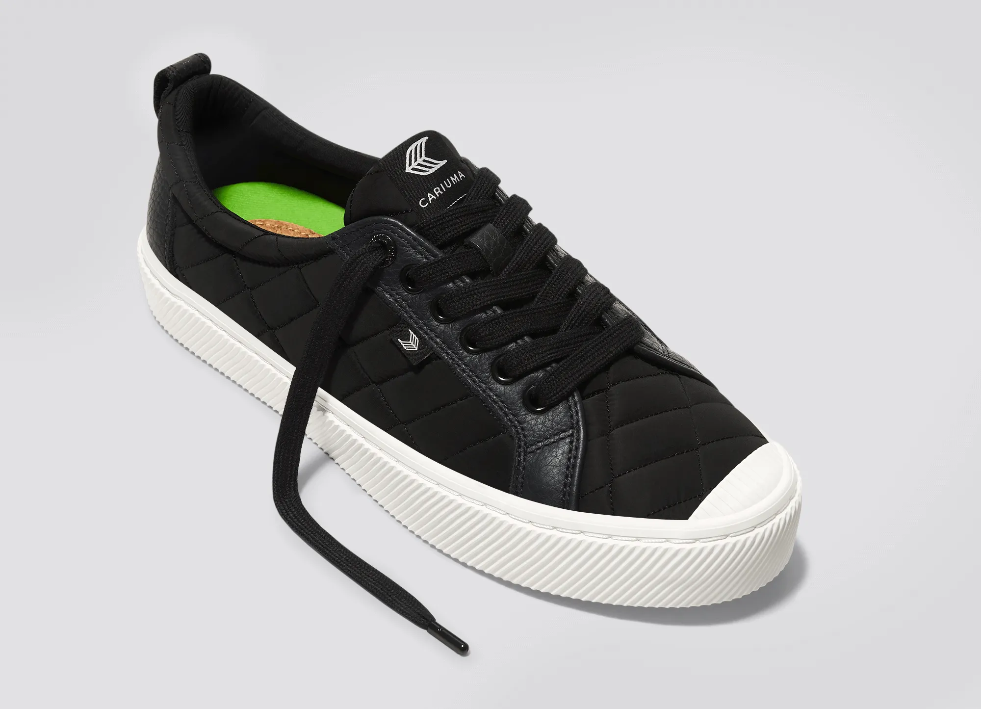 OCA Low Quilt Black Premium Leather Sneaker Men sold by Cariuma product image thumbnail 4