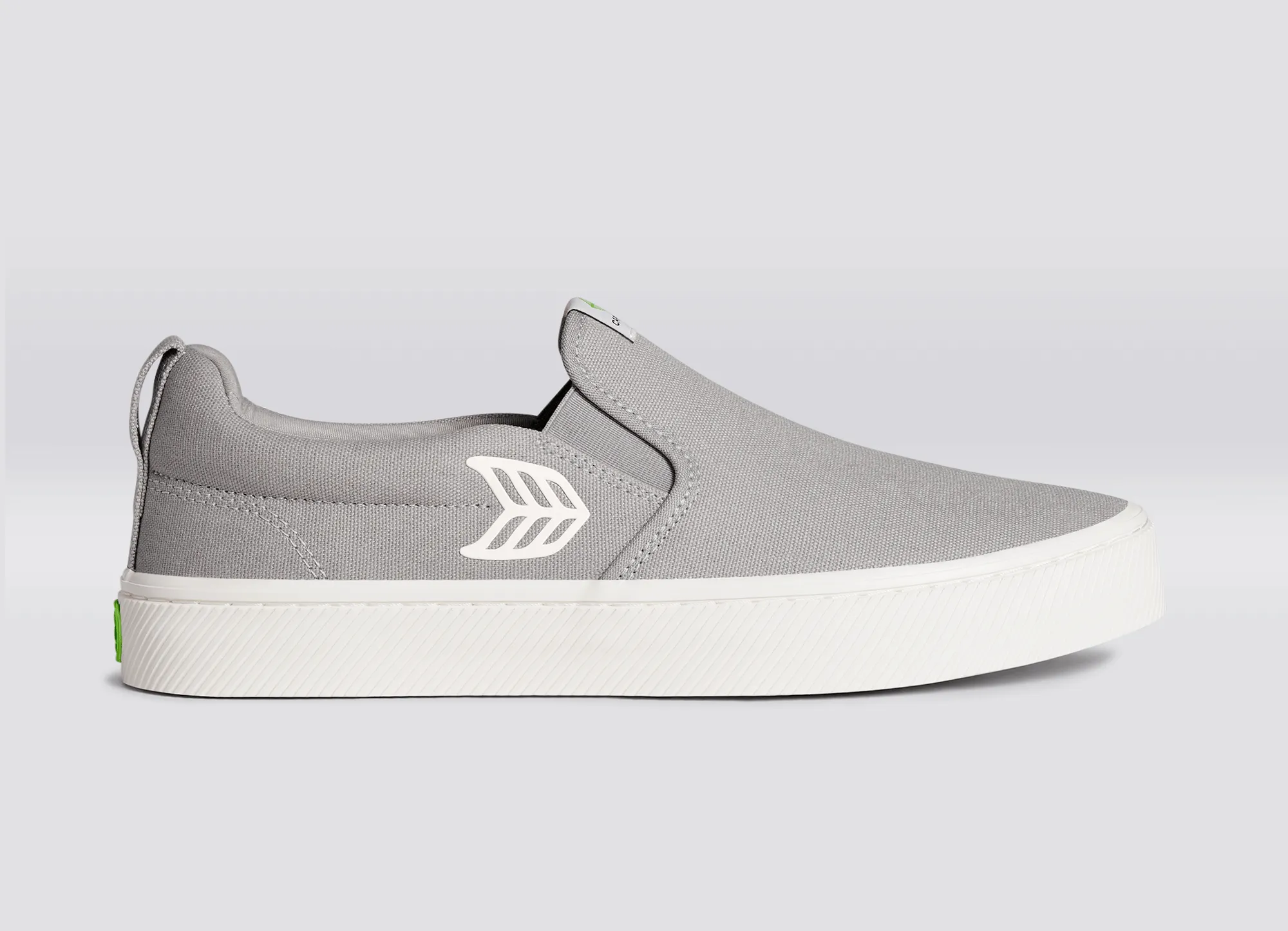 SLIP ON Light Grey Canvas Off-White Logo Sneaker Men sold by Cariuma product image thumbnail 3