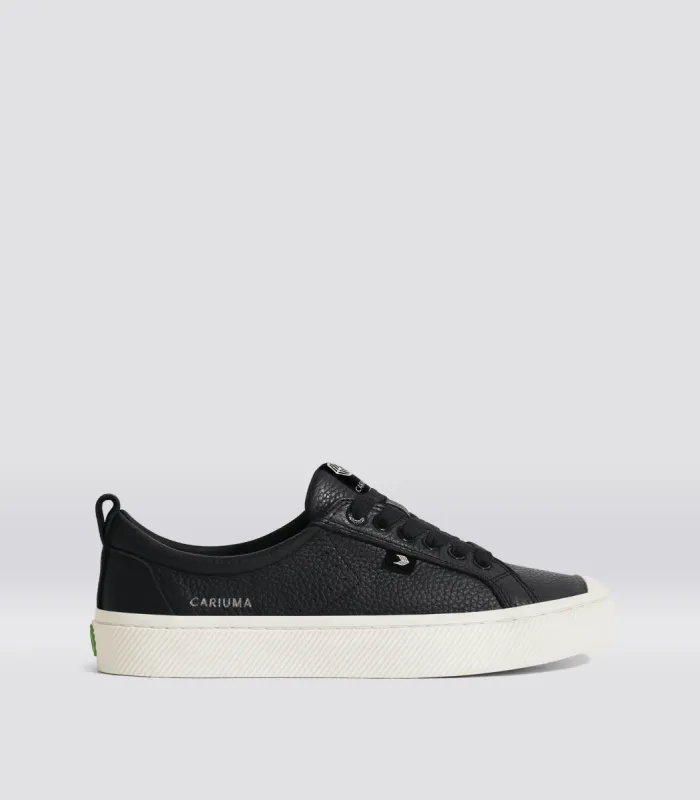 OCA Low Black Premium Leather Sneaker Women sold by Cariuma