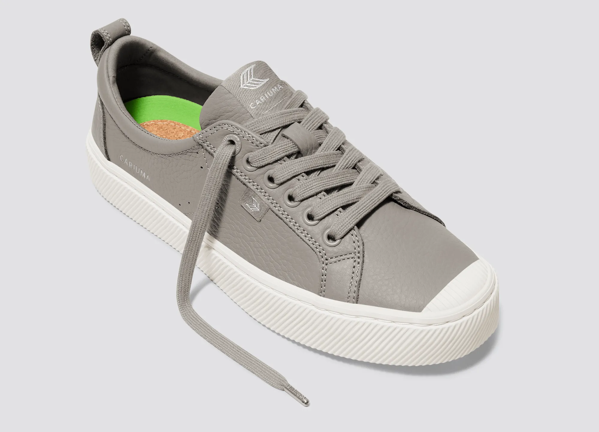 OCA Low Grey Premium Leather Sneaker Men sold by Cariuma product image thumbnail 4