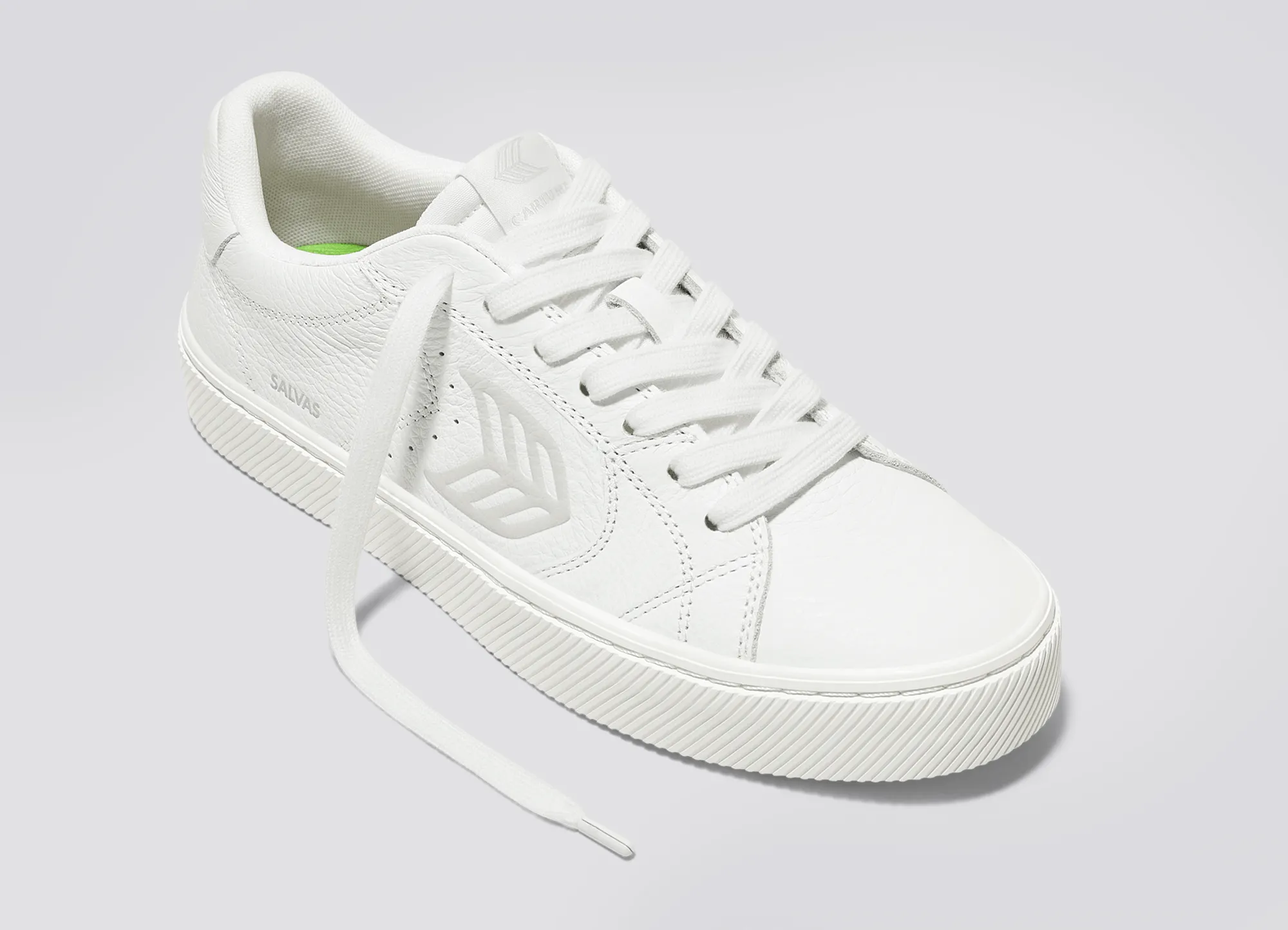 SALVAS White Premium Leather Ice Logo Sneaker Women sold by Cariuma product image thumbnail 4